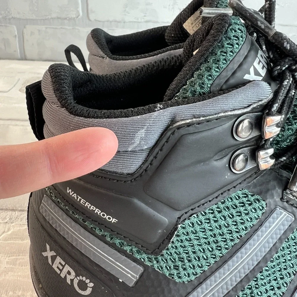 Xero Xcursion‎ Fusion Waterproof Barefoot Hiking Boots Womens 7.5 Green Outdoor